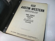 Grúa hidráulica autopropulsada Austin Western 410 manual de servicio reparación operador