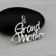 925 Sterling Silver Grandmother Charm - Grandma Charm - Grandma Gift Jewelry