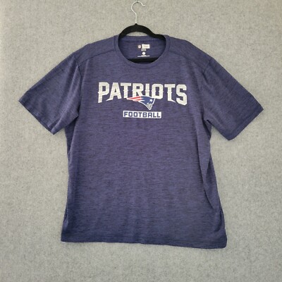 NFL Team Apparel TX3 Cool New England Patriots Mens Extra Large Blue Athletic