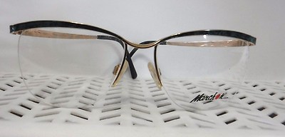 Marchon Ginger Aquablue Marble Vintage 80's Womens Eyeglasses   56/15/130 (203) 