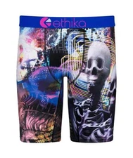 Ethika DATE NIGHT Blurred Skulls Skeletons "Everywhere" Boxer Briefs Men's NWT