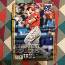 #137 Mike Trout  5x7 MVP - 03/10 made Gold 2019 Topps 150 Years Greatest Seasons