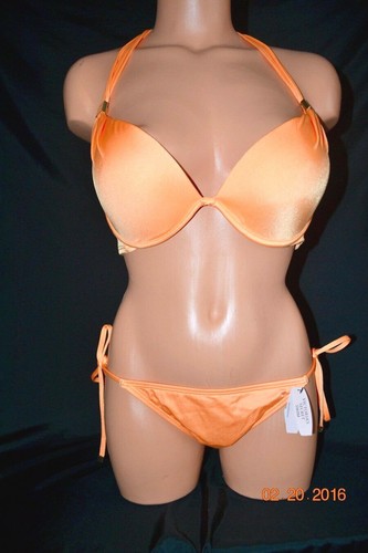 Bikini Top Victorias Secret THE HOTTIE con flecos PUSH UP AÑADIR 1 TAZA NUEVO CON ETIQUETAS 32B - Imagen 2 de 2