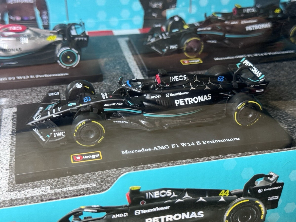 Bburago Mercedes Formula Racing 1/43 Diecast Model 6 Pack