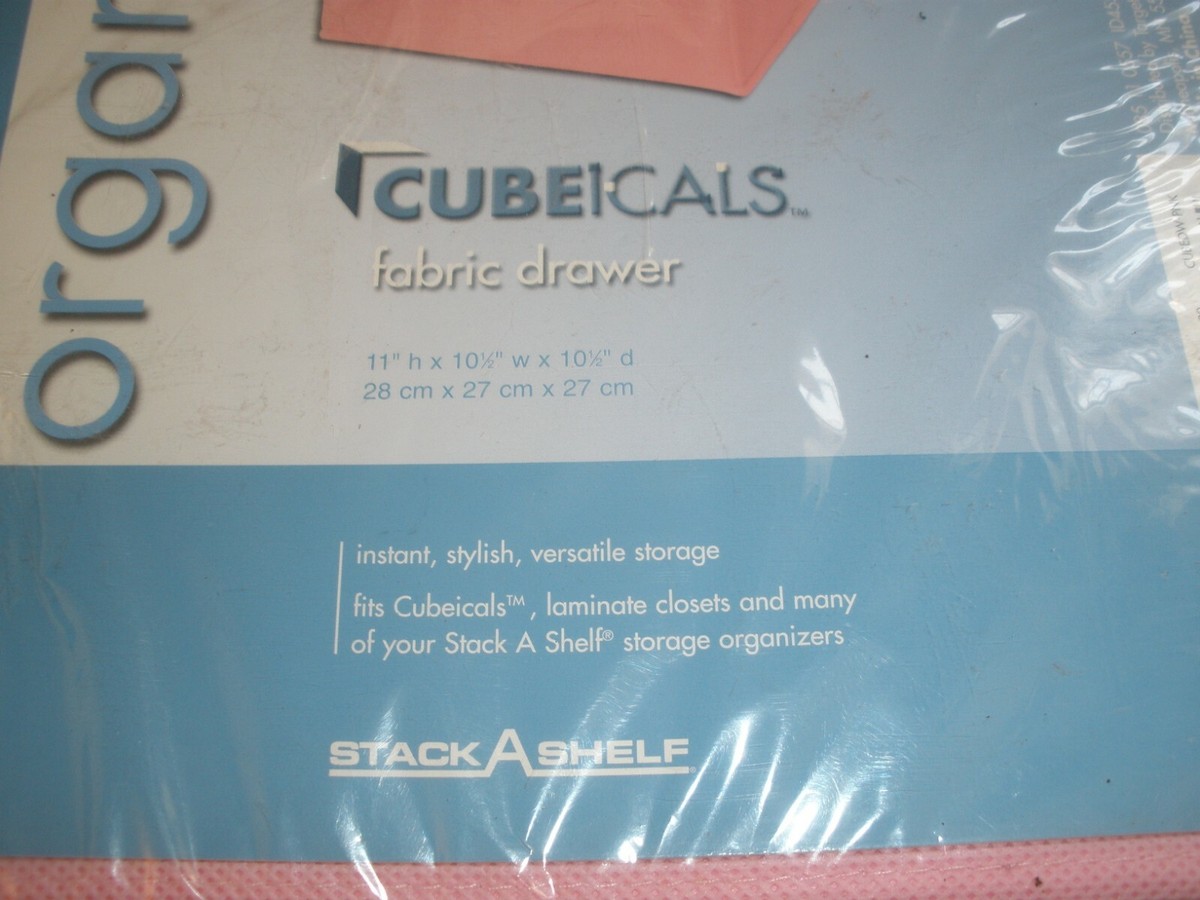 NEW Organize-it Cubeicals Fabric Drawer Pink 11