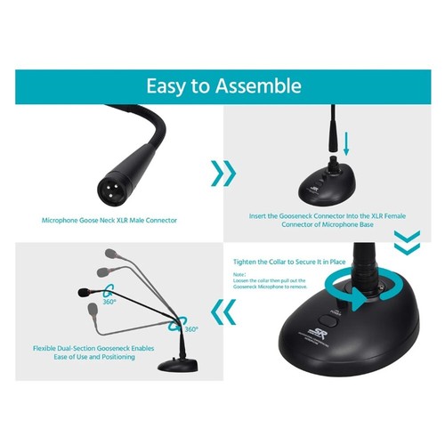 Professional Supercardioid Condenser Microphone Conference Meetings Broadcasts - Afbeelding 3 van 6
