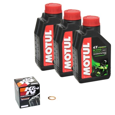 Yamaha Kodiak 400, Bj. 00-02 MOTUL 5100 Öl + K&N Ölfilter