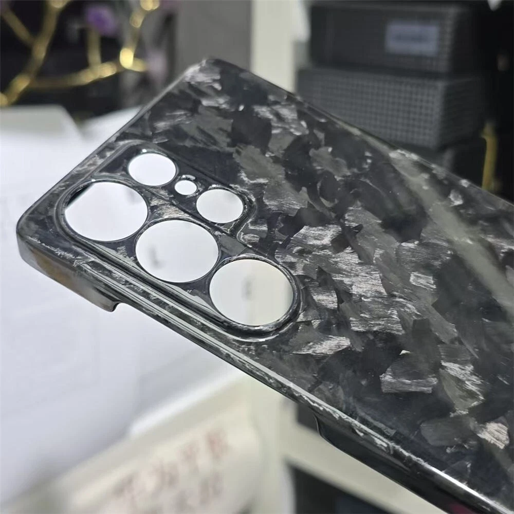 Genuine Carbon Fiber Case For Samsung Galaxy S25 Ultra Irregular Forged Cover - Picture 11 of 29