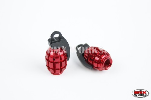 BMX Grenade Style Valve Caps - Suit Old School BMX - Picture 2 of 6