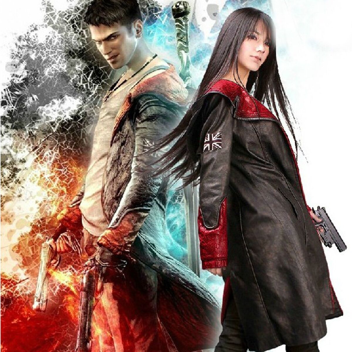 Devil May Cry Dante Cosplay Costume DMC 5 Deluxe Leather Full Set :  Clothing, Shoes & Jewelry 