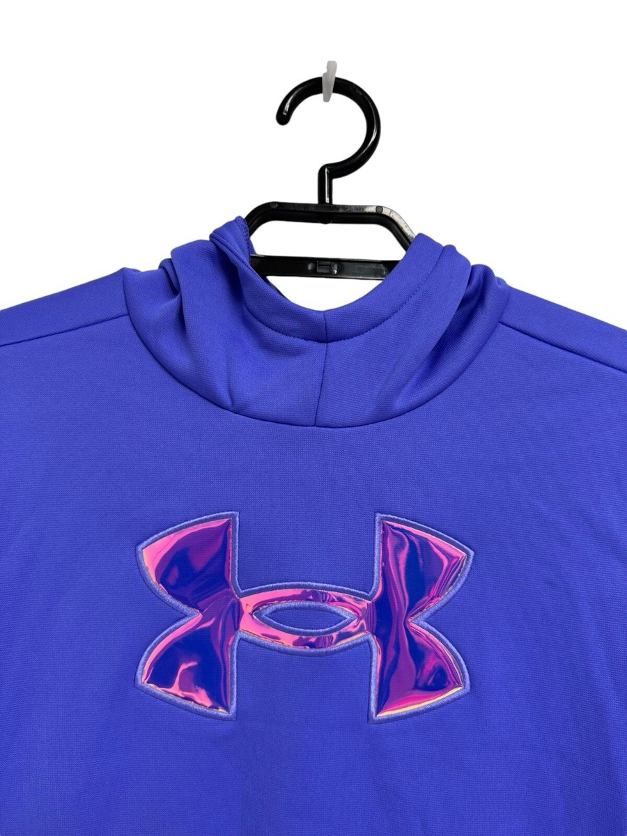 Under armour youth Gilrs hoodie pullover sweatshirt purple size