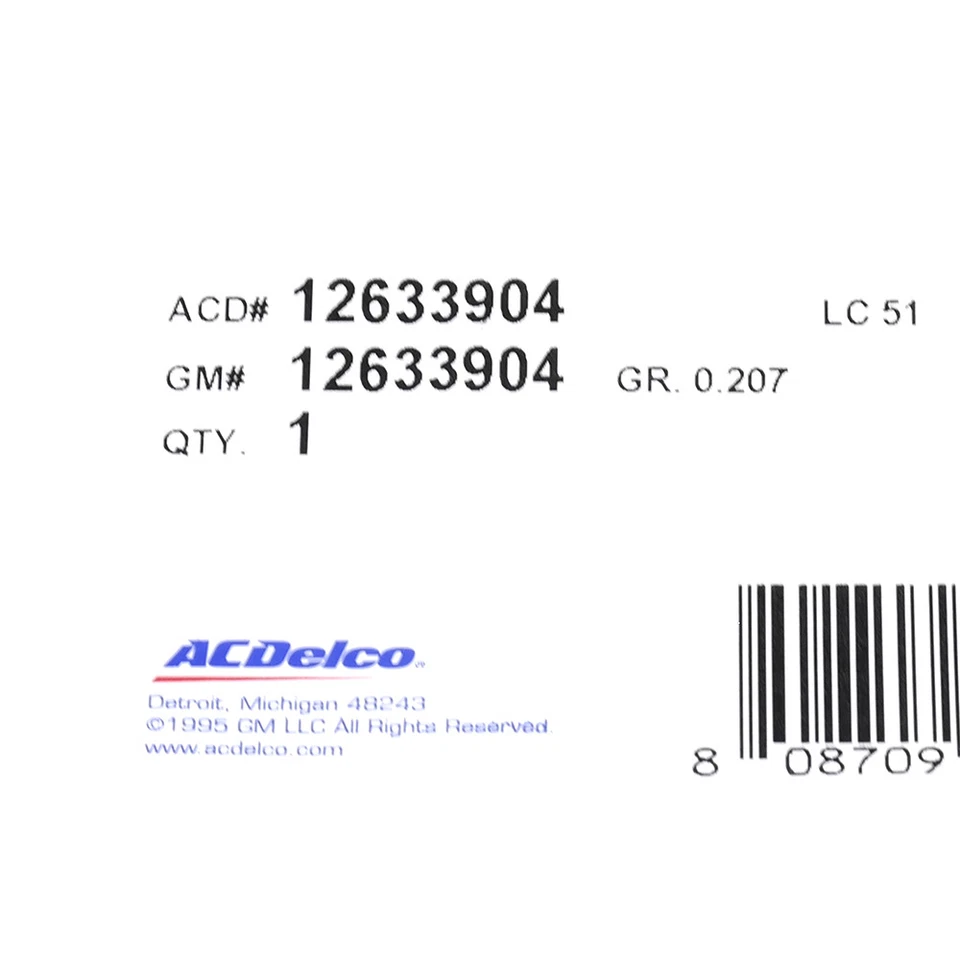 Junta de sello de manivela del cigüeñal del motor GM 1997-2012 NUEVO FABRICANTE DE EQUIPOS ORIGINALES Chevrolet GMC 12735382 Foto 4 de 4