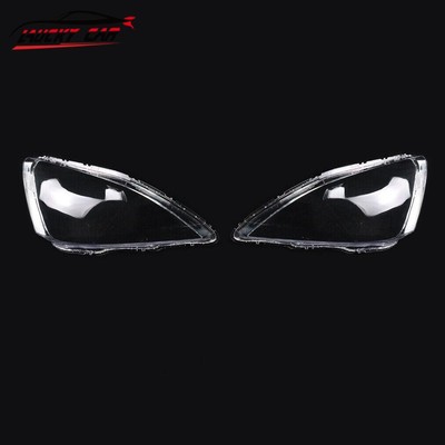 Fits For Honda Accord 03-07 06 Clear 2Pcs of Car Front Headlight Cover Lens Case