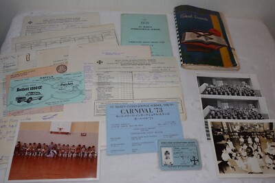 Hong Kong International School St. Mary's Tokyo 1970s Unique Papers & Ephemera