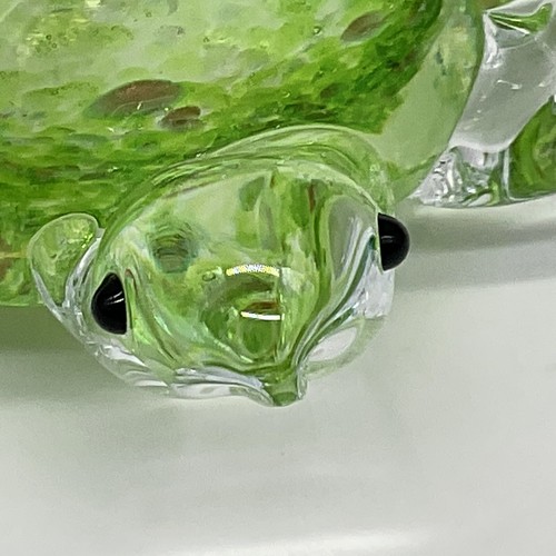 Lenox Green Glass turtle - Picture 5 of 10