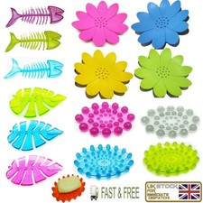 Silicone Soap Dish Bathroom Shower Storage Plate Stand Holder Jewelry Tray Gift