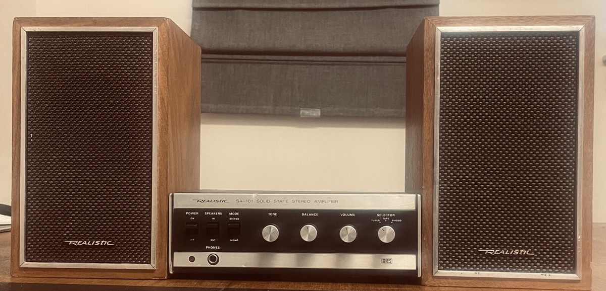 Ampli Vintage Realistic SA-101 - En état De Marche - Marques D'usure