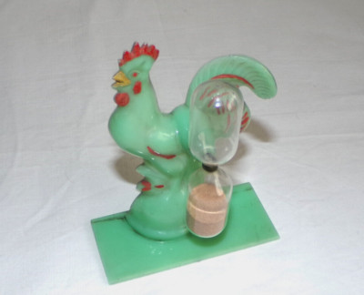 Retro Vintage Hahn Hahn Kunststoff Ei Sand Timer Kitchenalia