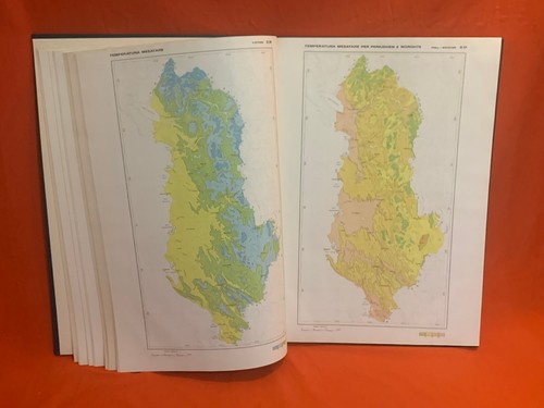 ALTES ALBANIEN BUCHALBUM-ATLAS KLIMATIK RPS SHQIPERISE-ALBANIEN KLIMAATLAS-1988 - Bild 13 von 23