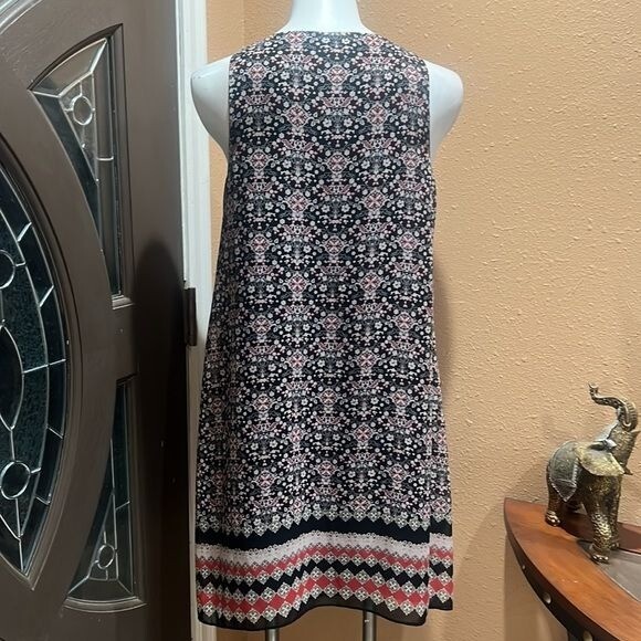 Mac Studio boho shift sleeveless patterned dress.… - image 7