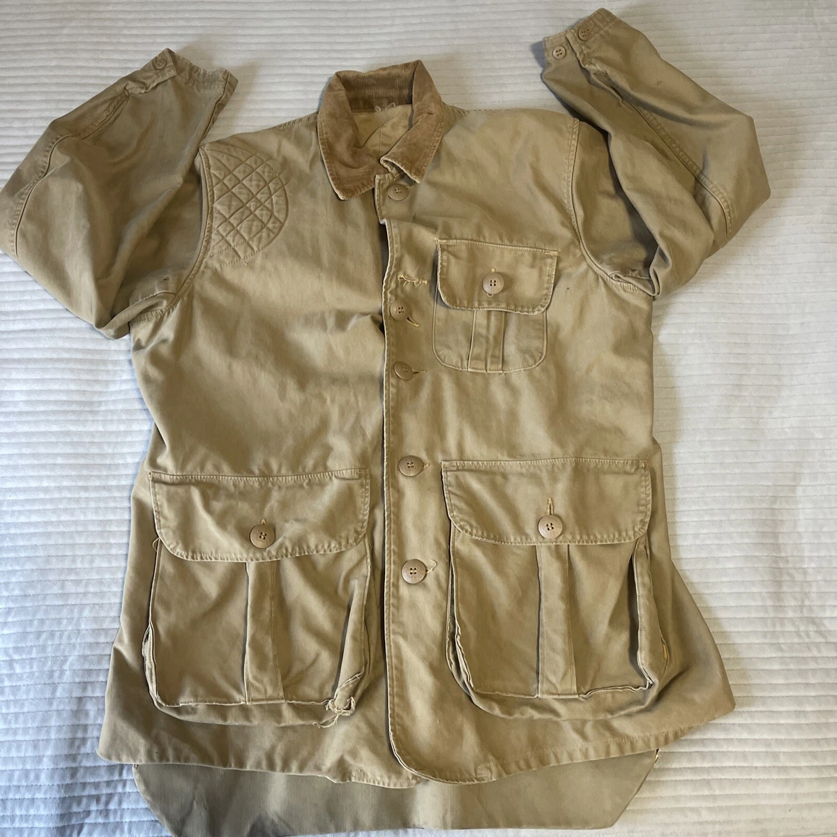 Vintage 1950's Sears Roebuck JC Higgins Hunting Jacket Courdory Game Pouch (2B)