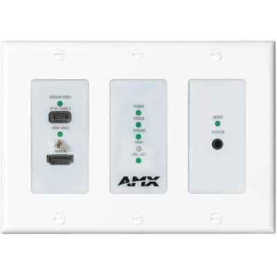 Amx N26E013 NMX-ENC-N2615D Audio Video A/V-A Encoder Wall Plate With Dante 4K60