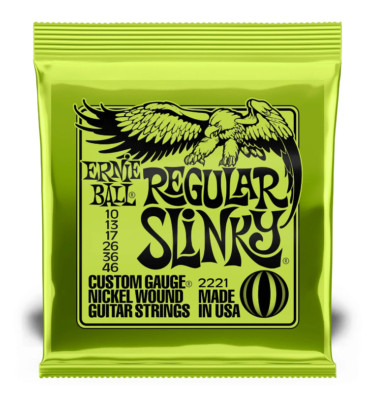 Ernie Ball 2221 Regular Slinky Electric Guitar Strings 10-46 NEW!