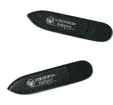 DOVO Genuine Leather Scissor Sheath for 4" Embroidery Scissors, Double Pocket