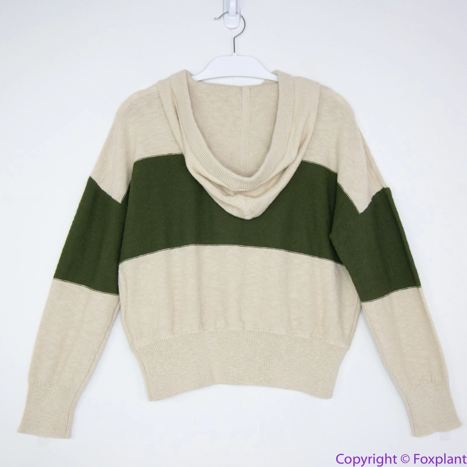 OFF WHITE NUOVO Madewell Clairview Felpa con Cappuccio in Colorblock S