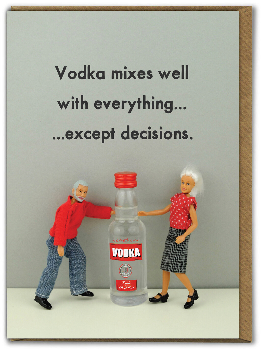 Funny Birthday Card Joke Dolls Boozing Drinking Comedy Amusing Humour Cheeky
