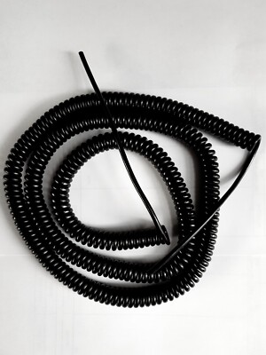 4-ADRIG 26awg (0,14qmm) WENDEL SCHWARZ PUR STEUERKABEL 1500mm (59'') SPULENLÄNGE
