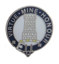 Maclean Clan Scotland Scottish Name Pin Badge - Virtue Mine Honour
