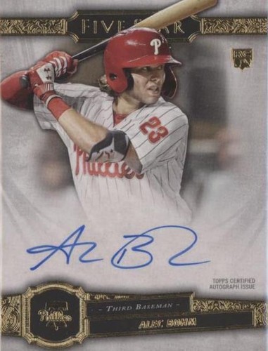 Alec Bohm 2021 Topps Series 1 Gold Stars Rookie Parallel Phillies