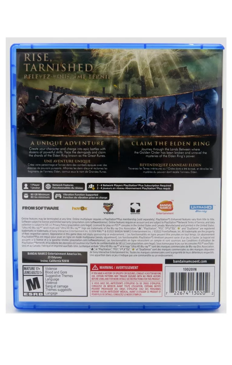 Is the Elden Ring Pre Order in PS Store pnly for Ps5. It shows in