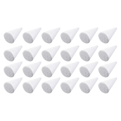 24 Pcs Foam Cones Crafts Christmas Tree Craft Christmas Decorations Diy