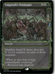 Valgavoth's Onslaught (Showcase) Foil - #324 - Rare - Duskmourn: House of Horror