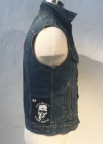 Vintage Denim Vest 80s Levis Biker Rocker Motörhead -… - Gem