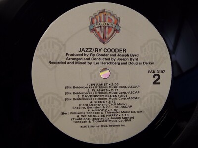 RY COODER JAZZ 1978 LP VINYL ALBUM | eBay