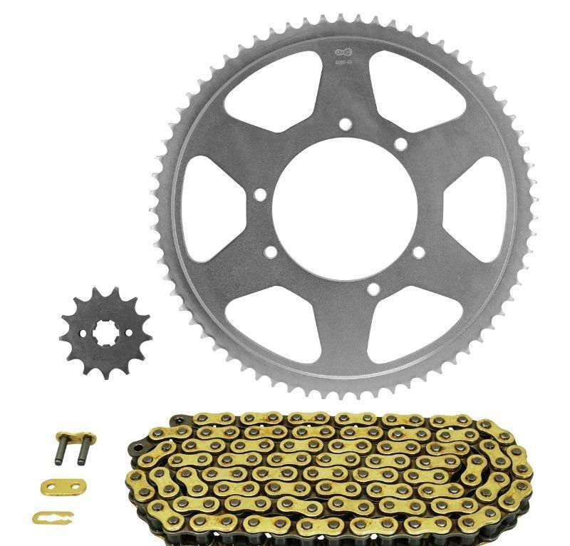 Kit Chaine Aprilia 125 RX 2018-2021 Afam 428 avec Couronne 13x69 Origine