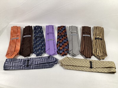Peter Panos SF Handmade Tailored 100% Silk Neck Ties 10pc Lot L58  x W2  to W4 