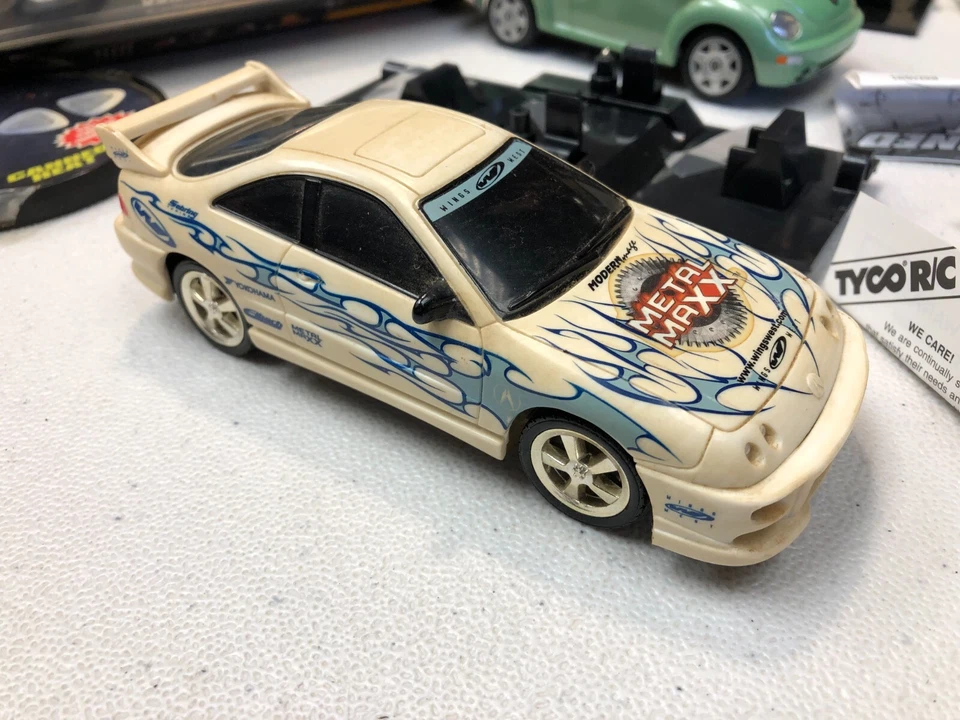 As-Is FOR PARTS ~ LOT of TYCO MATTEL CANNED HEAT RC CARS 1:32 Smoke Damage - Image 2 of 4