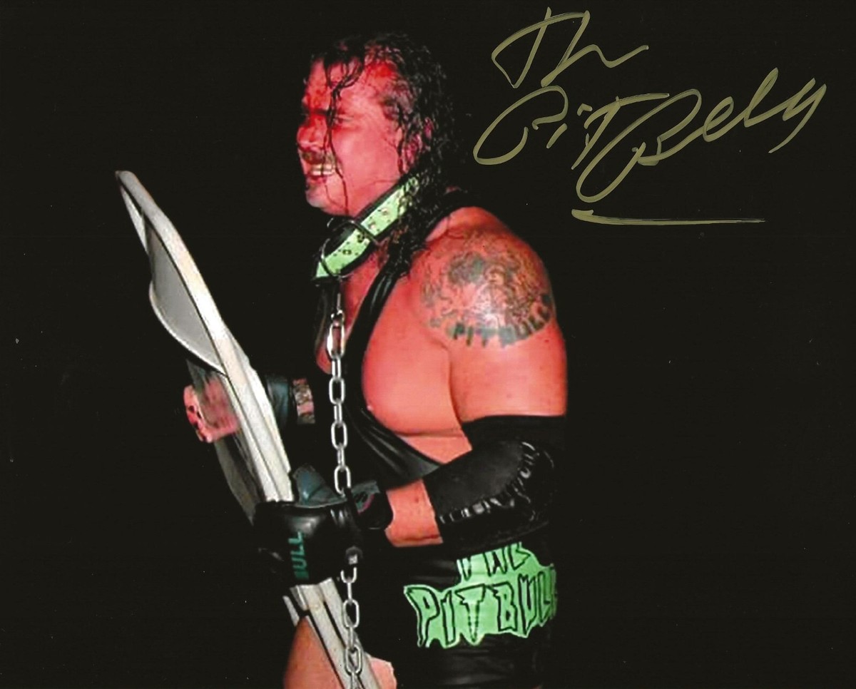 ECWプロレスカード ピットブルズ　BBM ECW PITBULL Autographed Color 8x10 Gary Wolfe Pic 2- ECW/WWE