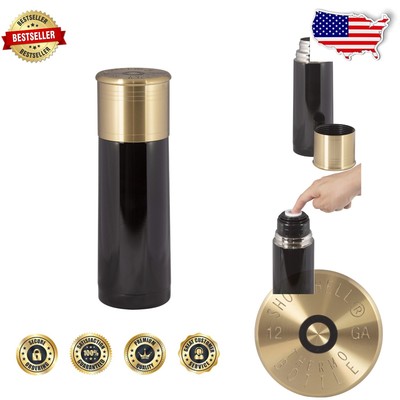 King Ranch 25oz Shotshell Thermo Bottle - Keeps Drinks Hot/Cold for 24 Hours
