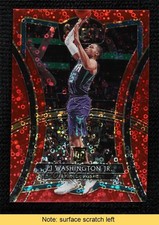 2019 Select Premier Level Hybrid Red Disco Prizm 22/49 PJ Washington Jr READ 7zf
