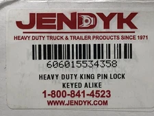 JENDYK Heavy Duty King Pin Lock Keyed Alike for Tractor trailers - Yellow