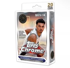 2023-24 Topps Chrome Basketball Hanger Box - Factory Sealed - Wembanyama Rookie