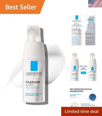 La Roche-Posay Toleriane Dermallergo Eye Cream Soothing Repair Moisturizer, S...
