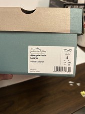 Tom s Alpargata Fenix White leather Size 8