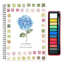 Watercolor Workbook,Beginner Friendly Water color Workbooks Set，12 Colors Art...