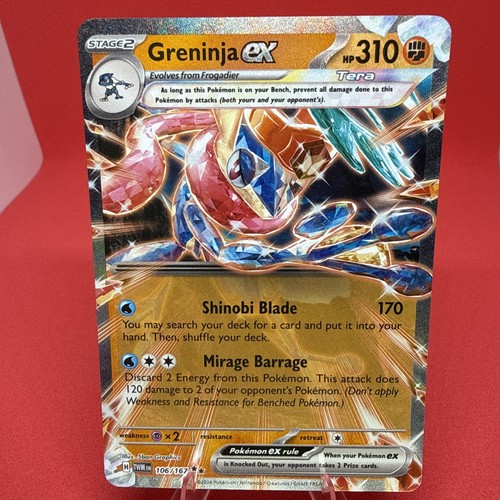 Greninja ex - 106/167 - SV06: Twilight Masquerade - Pokémon TCG - NM - Holofoil